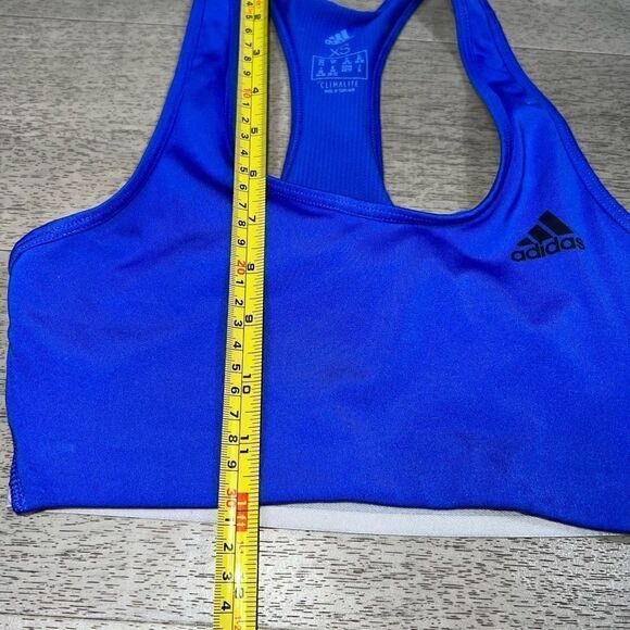 Adidas Performance Climalite Sports Bra, Royal Blue Open Back Cut Out Women’s XS - Picture 5 of 6